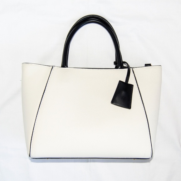 Zara Handbags - Zara White Mini Tote Bag EUC